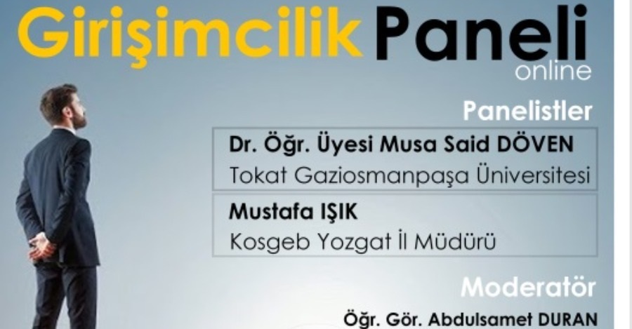 Meslek Yüksekokulumuzda Çevrimiçi Girişimcilik Paneli Düzenlendi