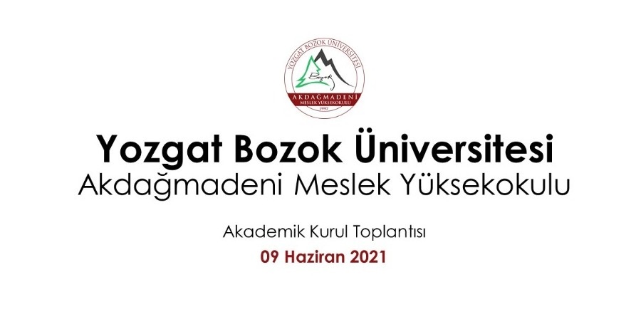 Haziran Ayı Akademik Kurul Toplantısı Gerçekleştirildi.